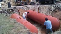 Propane tank installation